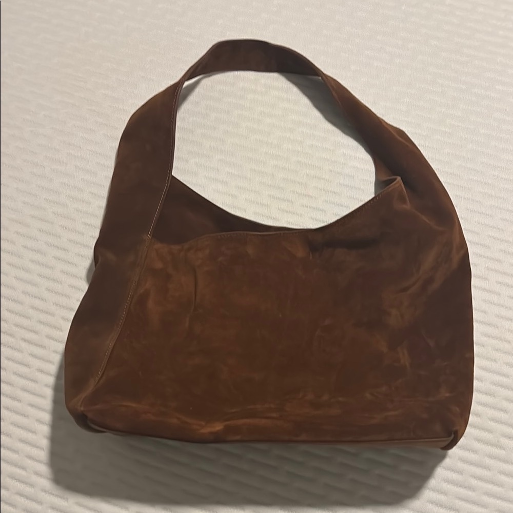 Quince Italian Suede Shoulder Bag